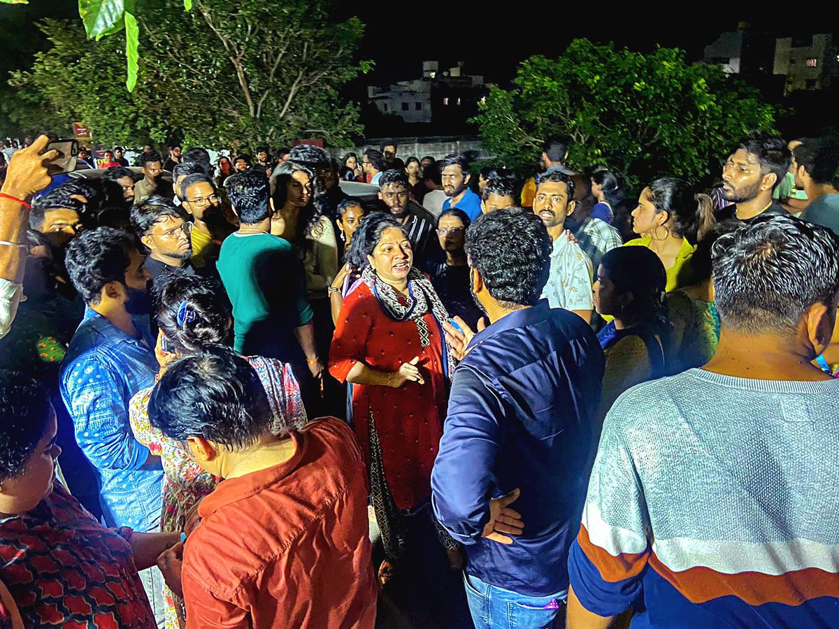 Fans at the Marakkuma Nenjam concert that was held at Adityaram Palace grounds on the East Coast Road (ECR) near Chennai on September 10, 2023