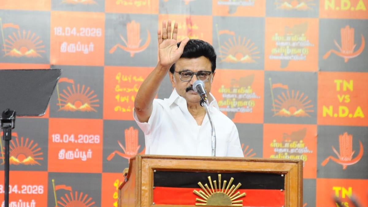 T.N. Assembly election: flames of DMK’s black flag protest burnt down BJP’s saffron flag, asserts Stalin