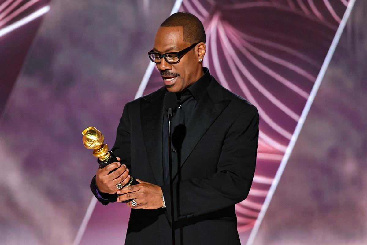 Cecil B. Demille Award Recipient, Eddie Murphy onstage at the 80th Annual Golden Globe Awards