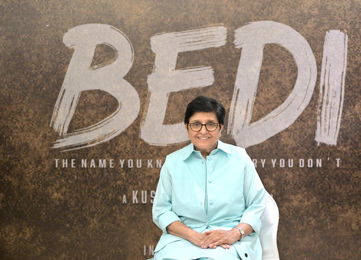 Kiran Bedi during an interview in New Delhi 