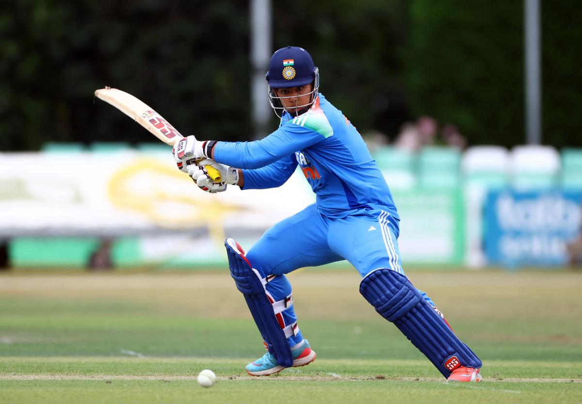 India's Vaibhav Suryavanshi in action for India A