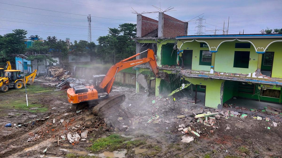 Assam bulldozes another madrassa ‘linked to al-Qaeda’