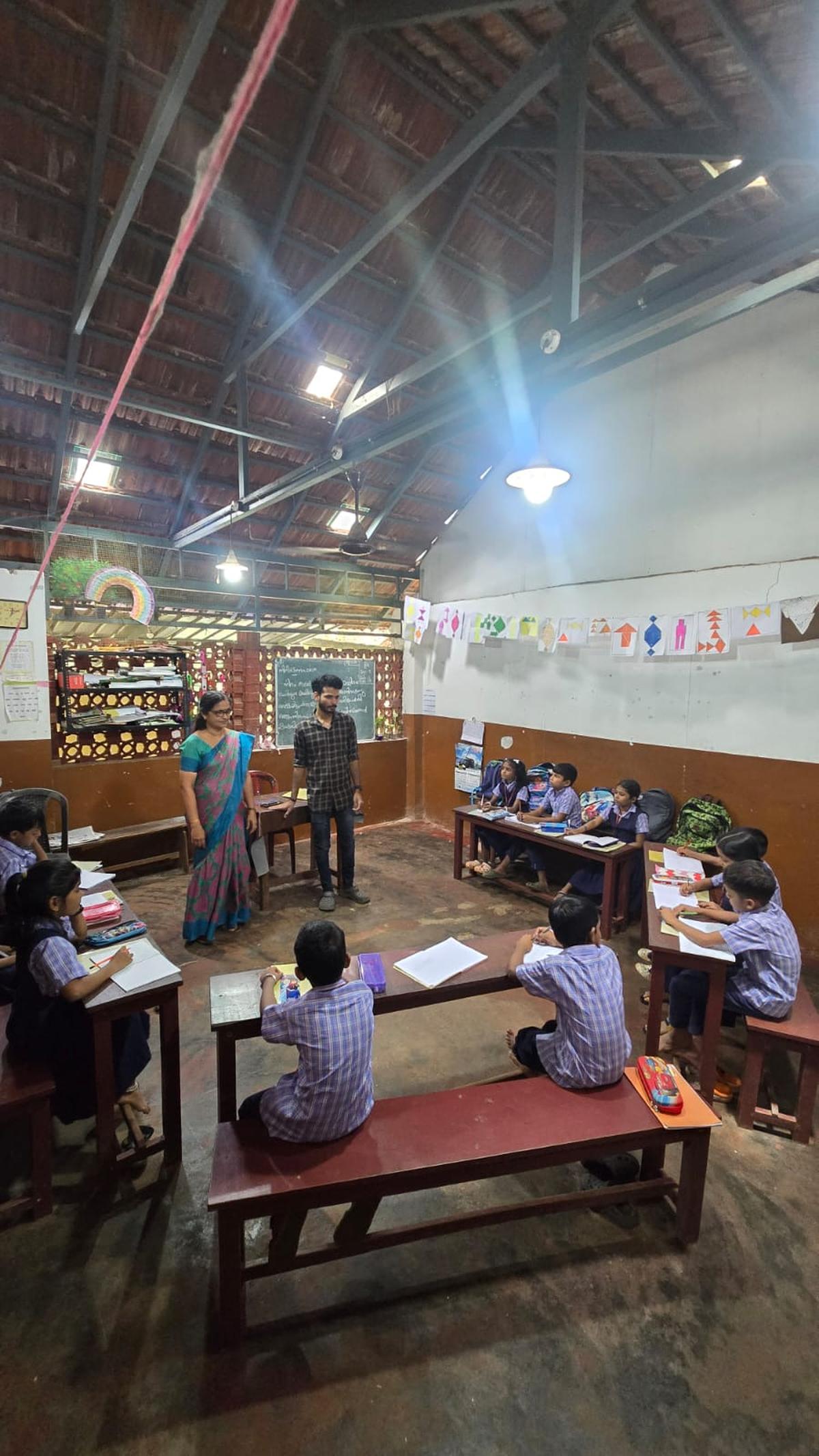 A classroom at Pappinissery West LP School, Pappinissery, Kannur A classroom at Pappinissery West LP School, Pappinissery, Kannur