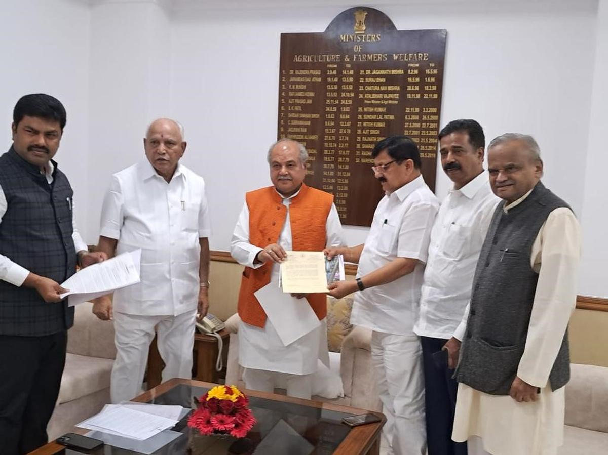 BJP delegation meets Union Minister, seeks compensation for areca growers