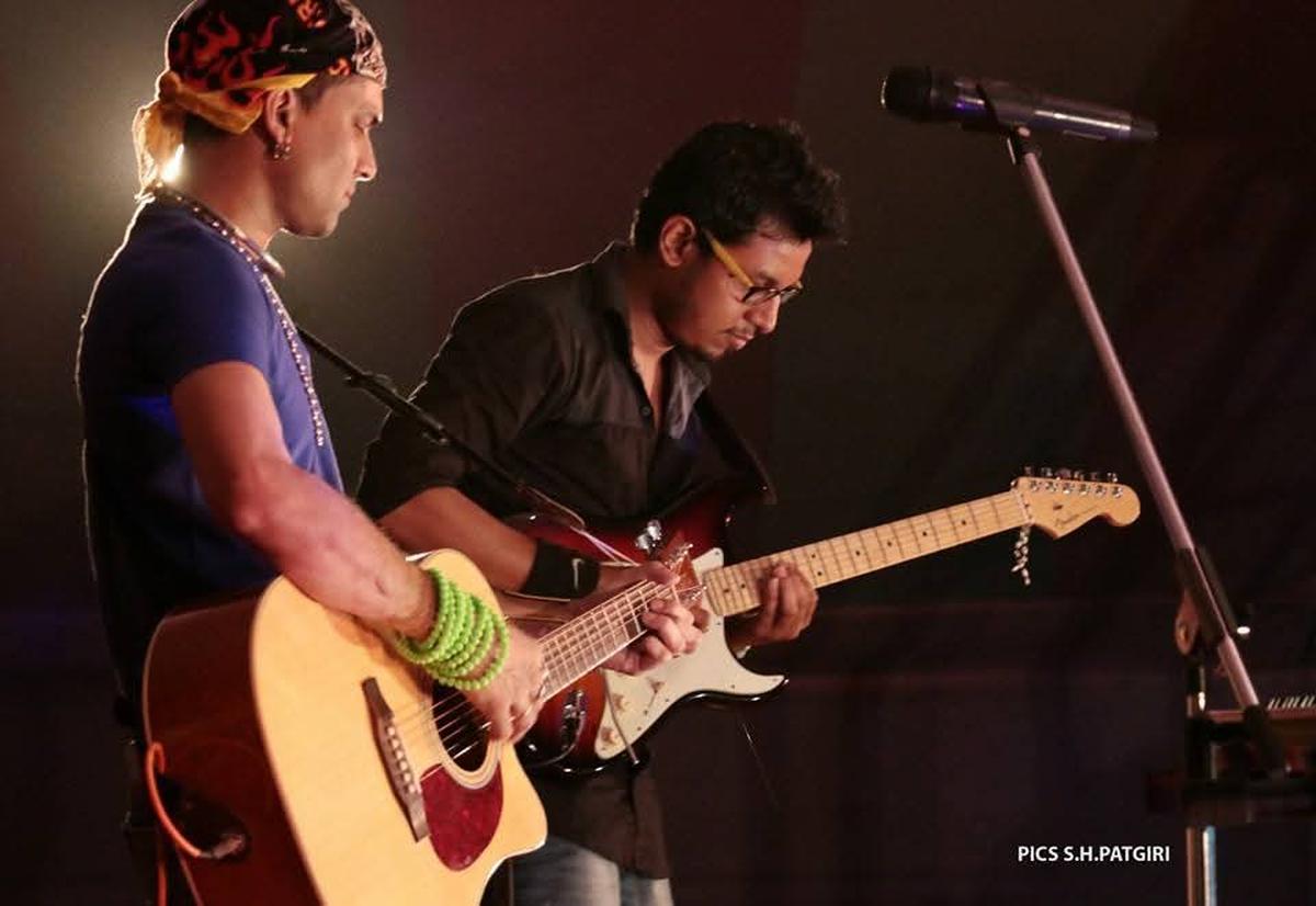 Kailash Sharma with Zubeen Garg 