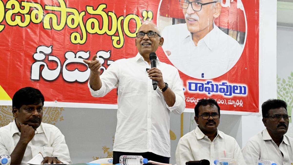 Democracy in peril under ‘double engine sarkar’, says CPI(M) leader Raghavulu