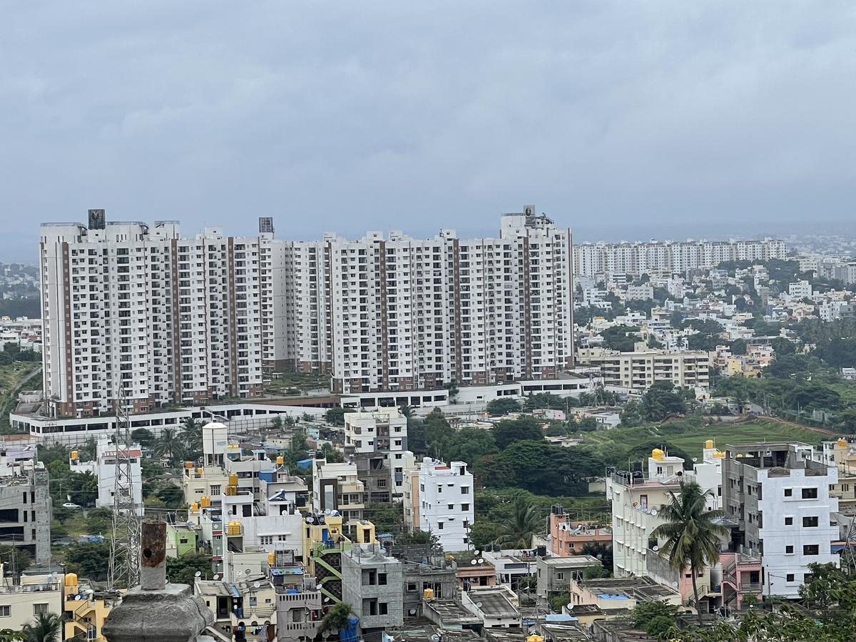 A view of the southern parts of Bengaluru city, off Kanakapura Road.