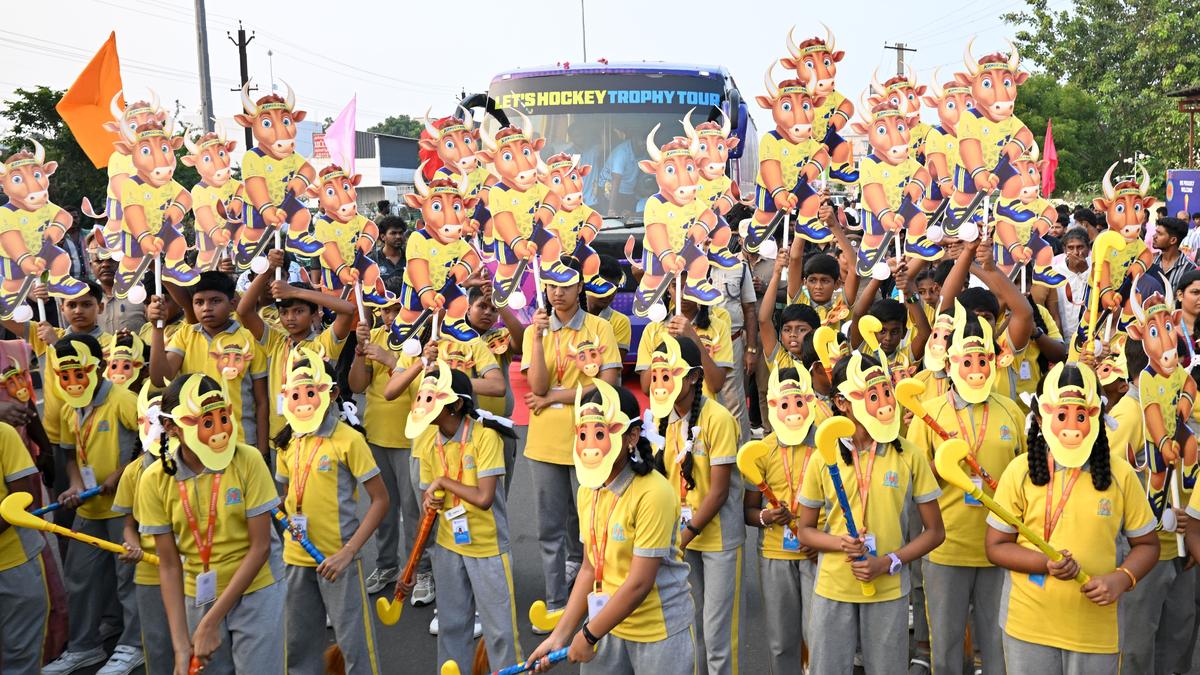 Victory trophy for Hockey Men&rsquo;s Junior World Cup arrives in Madurai