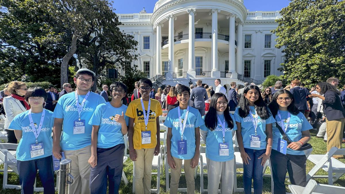 Spelling Bee finalists, mostly Indian-American children, visit White House