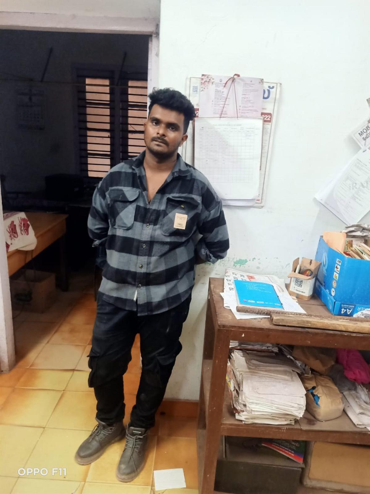 A.R. Affan, who allegedly committed the murders, at the Venjaramoodu police station. A.R. Affan, who allegedly committed the murders, at the Venjaramoodu police station.