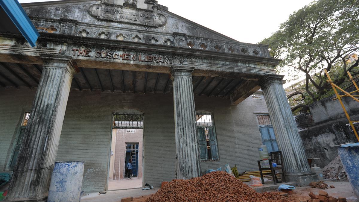 Goshen Library in Chintadripet receiving a deft restorative treatment