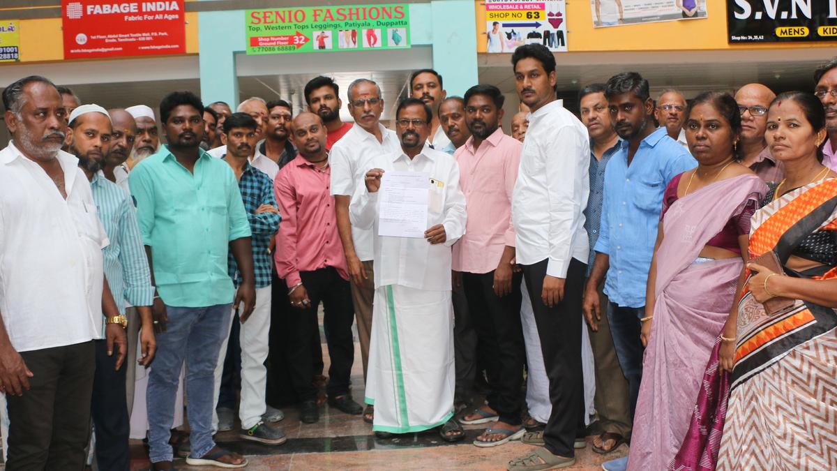Traders at Gani Market urge Erode Corporation to fulfil its promise of providing basic amenities