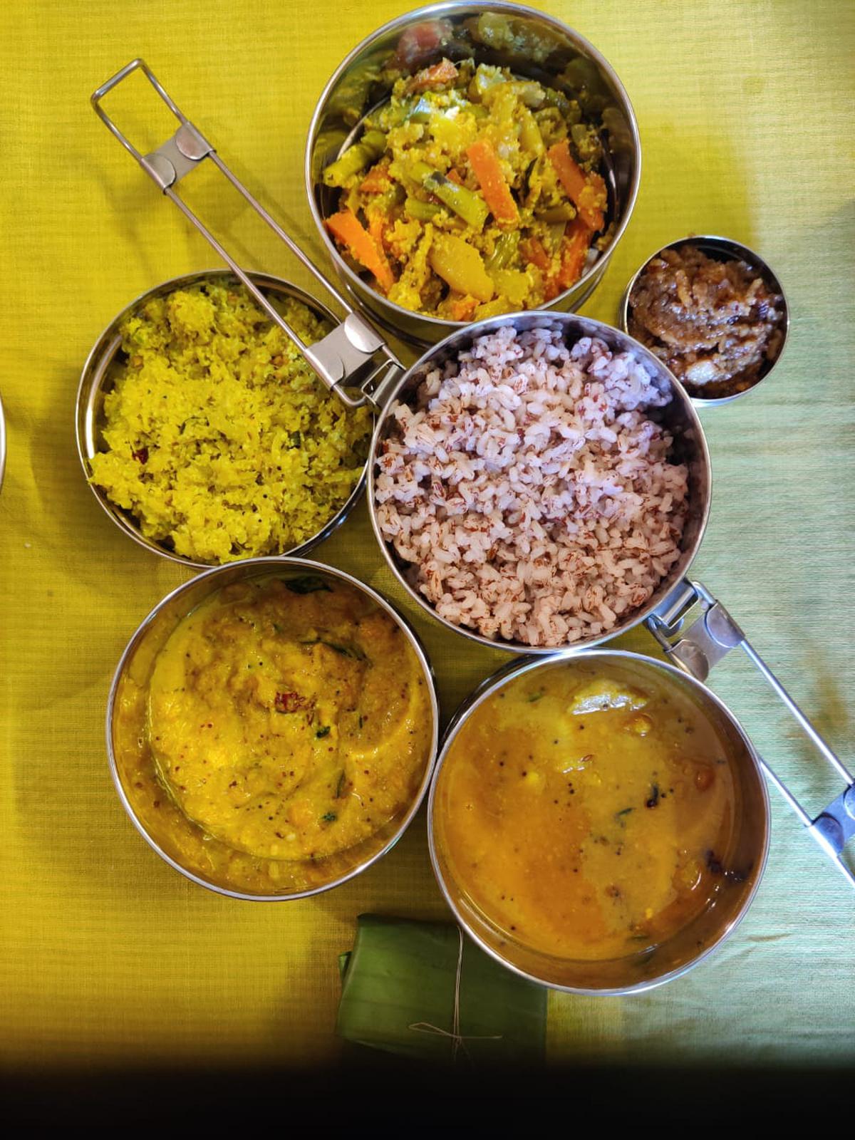 The Kerala lunch, home-delivered on weekends by Bio Basics