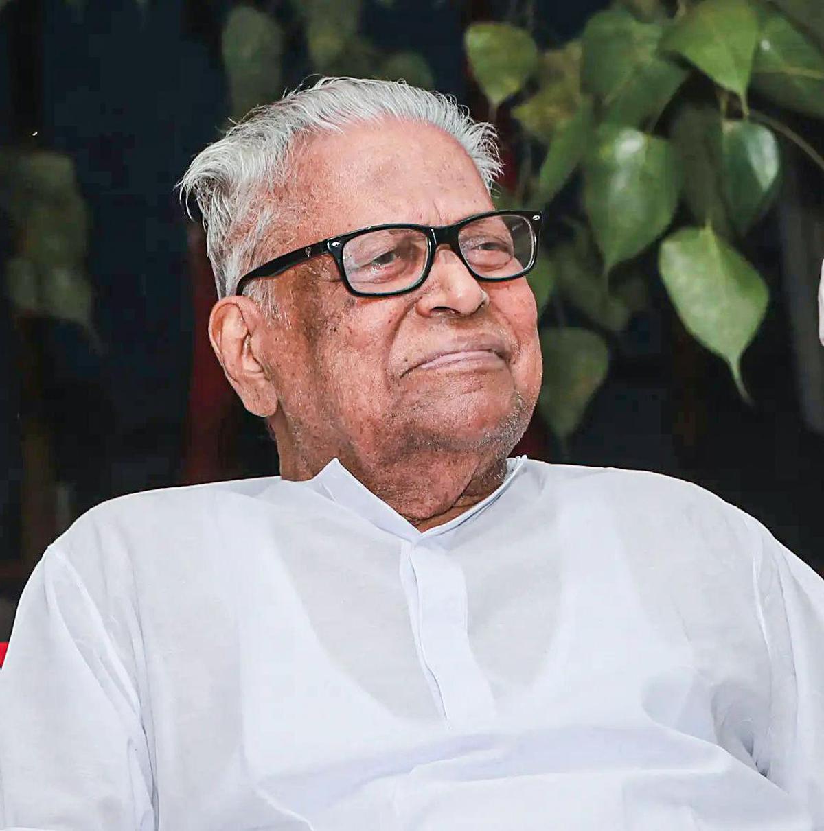  (File Photo) Former Kerala Chief Minister V.S. Achuthanandan. (@cpimlliberation X/ANI Photo)