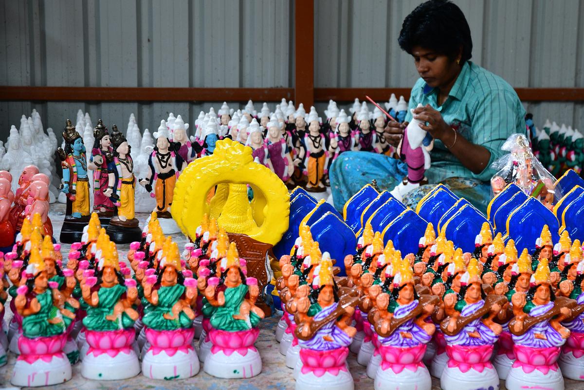 Sankaralingam works with a team of 60 artisans 