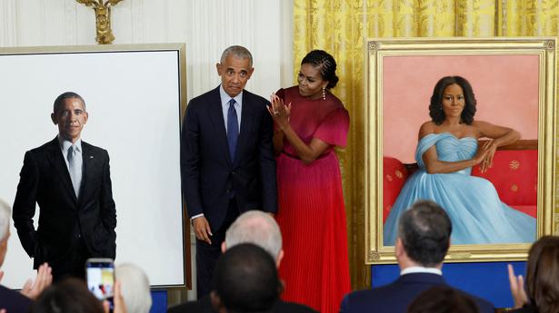 Official portraits of former President Barack Obama and wife Michelle unveiled at White House