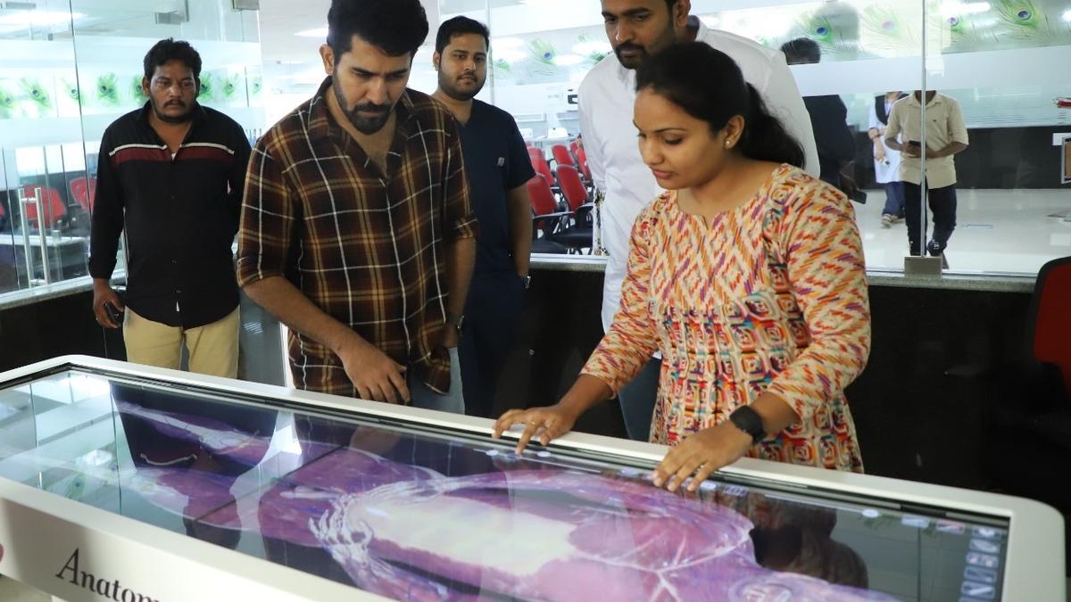 Actor Vijay Antony inaugurates mammography unit in Rajamahendravaram