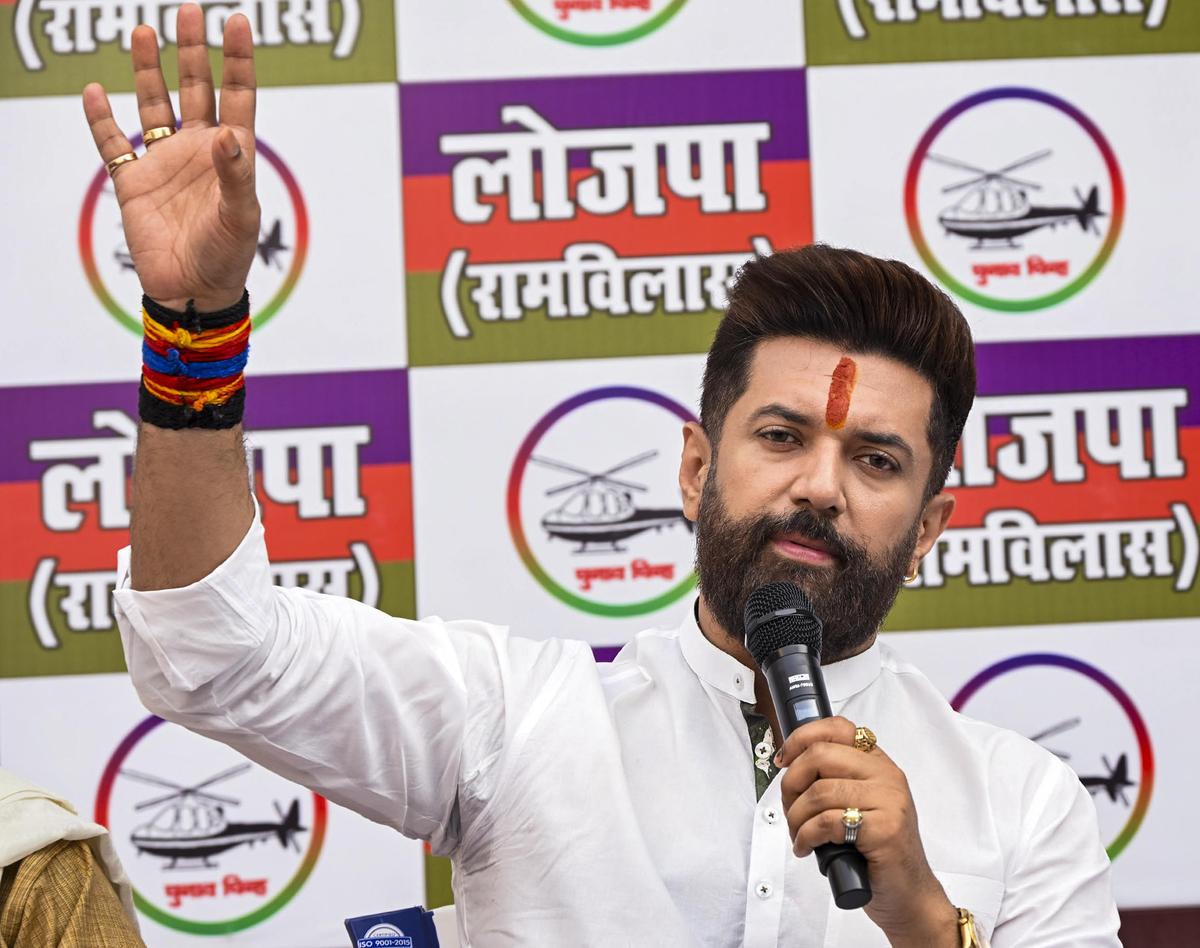 Union Minister and Lok Janshakti Party (Ram Vilas) chief Chirag Paswan, son of party founder Ram Vilas Paswan, accepts the ‘nepo kid’ tag and calls its a double-edged sword. File Union Minister and Lok Janshakti Party (Ram Vilas) chief Chirag Paswan, son of party founder Ram Vilas Paswan, accepts the ‘nepo kid’ tag and calls its a double-edged sword. File