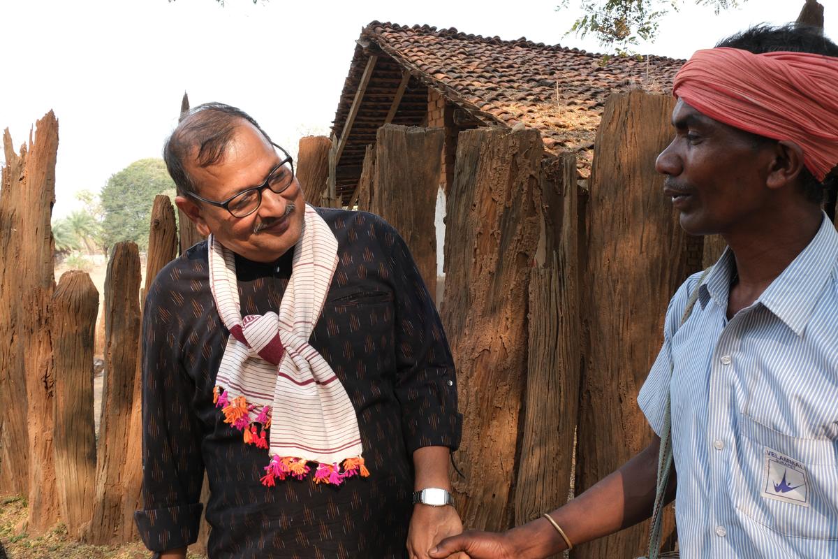 Anup Ranjan Pandey,  the creator of the Bastar Band, an ensemble that showcases the region’s musical and narrative traditions.