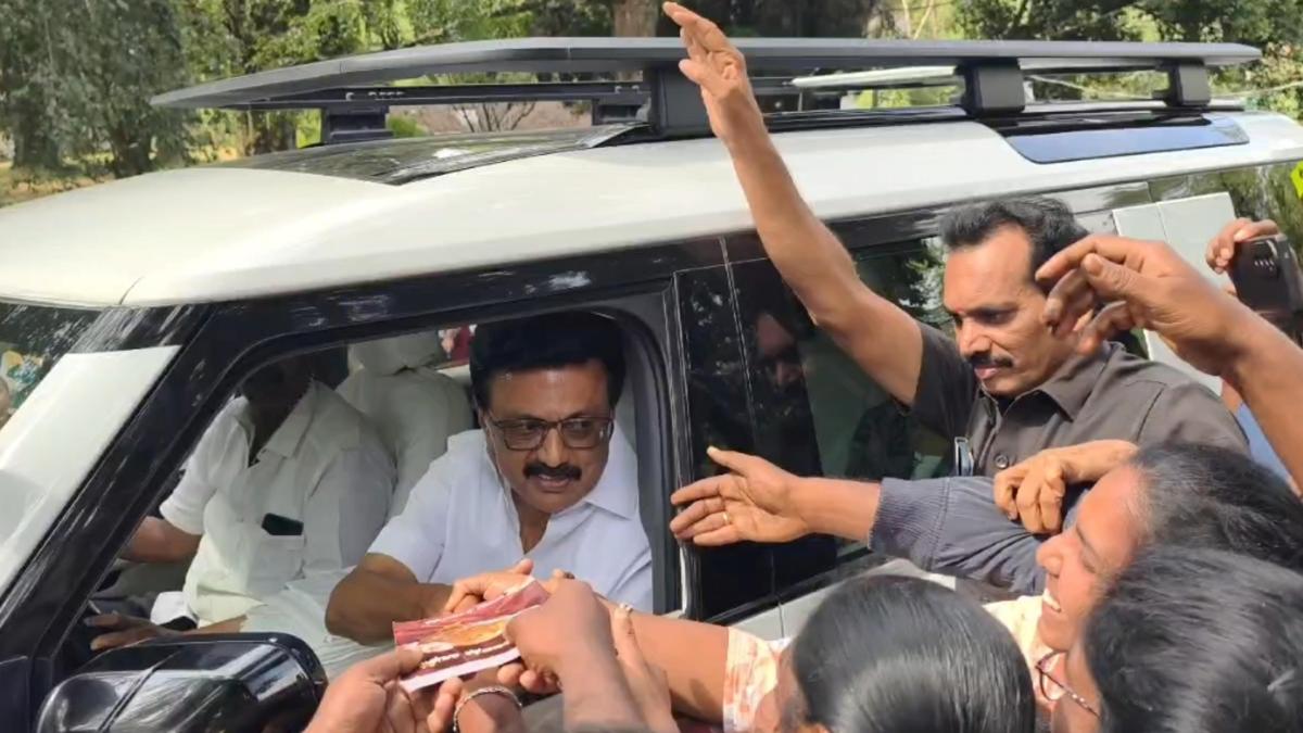 CM arrives in Kodaikanal