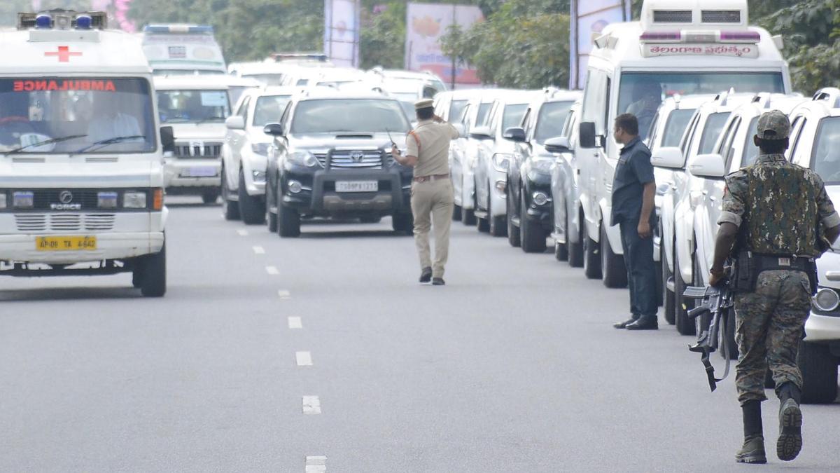 Ambulance out of CM Revanth’s convoy, now reduced to three from 11