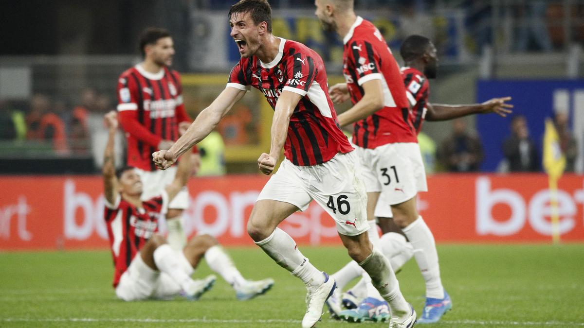 Gabbia ends AC Milan's derby pain with late winner against Inter