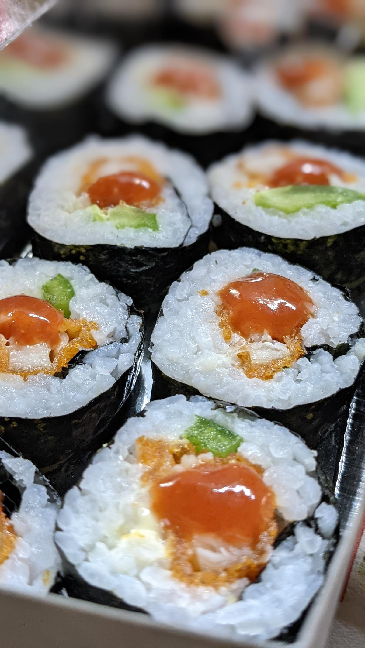Teri Maki Sushi offers ghee roast maki roll in chicken and paneer versions
