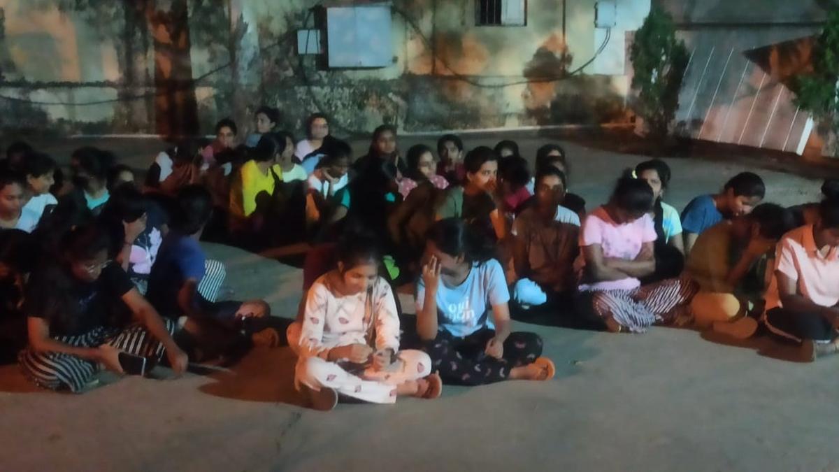Tension as girl students stage midnight protest on Gulbarga University campus