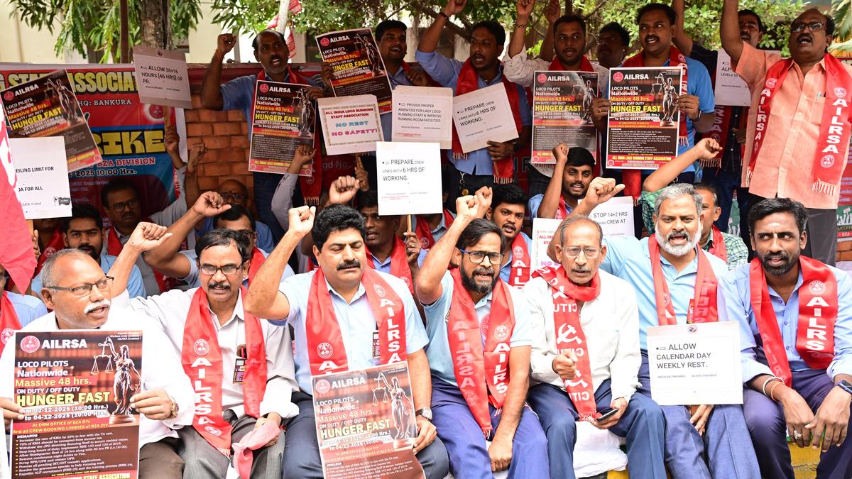 Loco running staff observe 48-hour fast