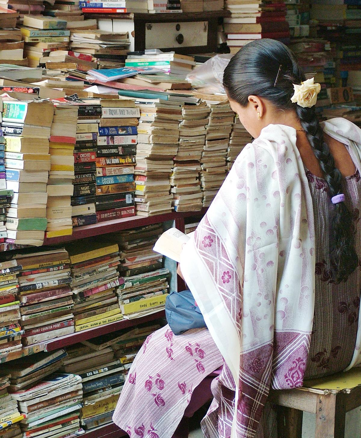 Shopkeepers are experts in locating rare and valuable books from several hundreds stacked there. Shopkeepers are experts in locating rare and valuable books from several hundreds stacked there.