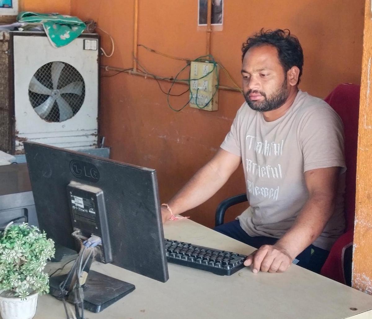 B. Praveen Kumar, who runs a MeeSeva centre in Tandur town of Mancherial district.