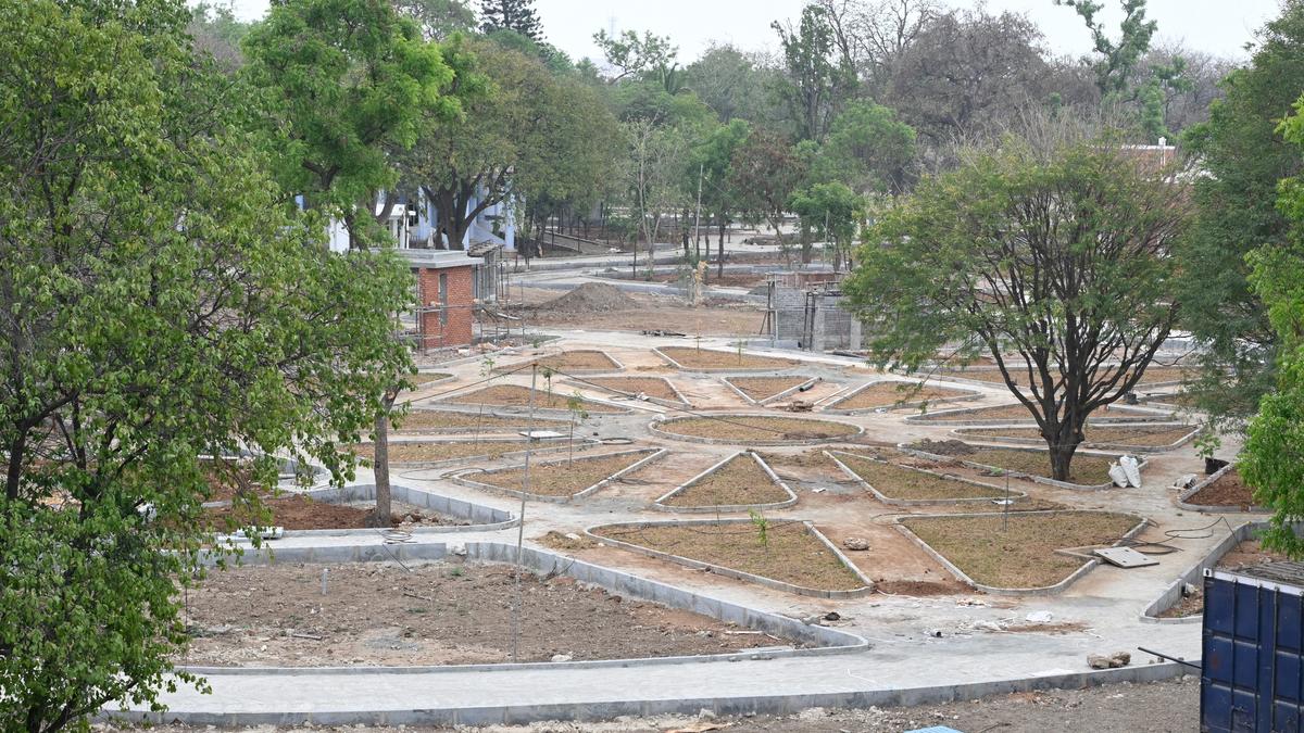 Semmozhi Poonga works almost nearing completion in Coimbatore