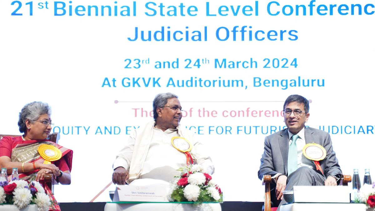 Karnataka’s judiciary is leading social transformation with highest number of women civil judges: CJI Chandrachud