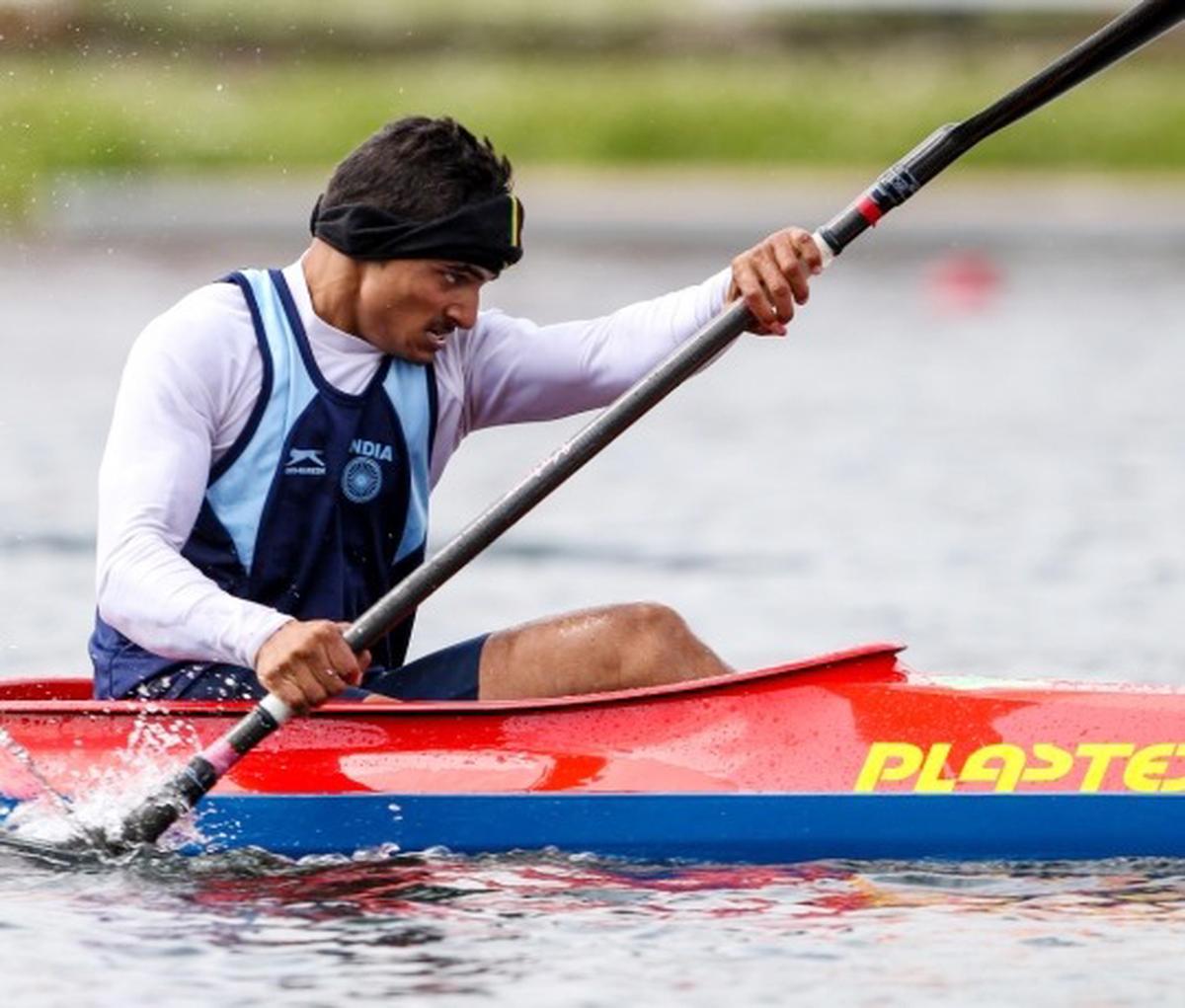 Prime Minister Narendra Modi tweeted this picture congratulating Manish Kaurav on getting Bronze in the Para Canoe Men’s KL3 event at the Asian Para Games, on Tuesday. 