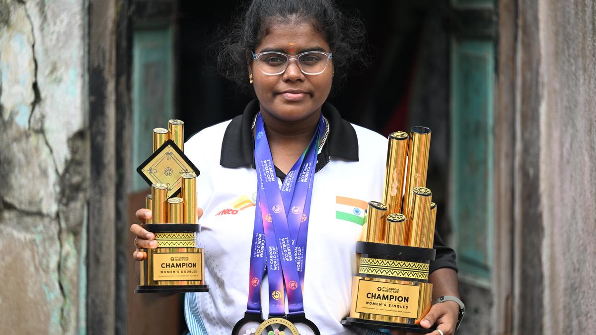 Chennai's L. Keerthana wins three golds at Carrom World Cup; Tamil Nadu government awards ₹1 crore