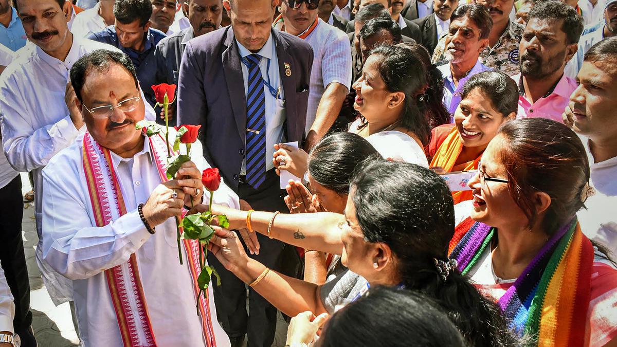 India grew when advanced countries suffered slowdown due to COVID-19, says J.P. Nadda in Belur