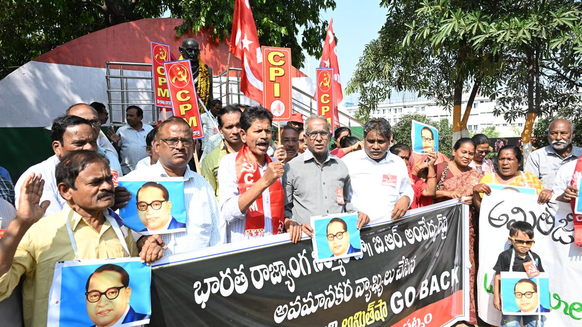 Left parties condemn Amit Shah’s ‘remarks’ against Dr. B.R. Ambedkar