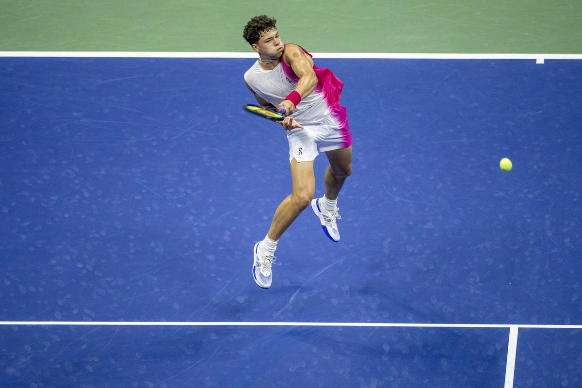 Getting closer: Ben Shelton starts the season’s final Major in excellent form, having won the Toronto Masters this month. He has also lost to the eventual winner in each of the three Grand Slams this year. Getting closer: Ben Shelton starts the season’s final Major in excellent form, having won the Toronto Masters this month. He has also lost to the eventual winner in each of the three Grand Slams this year.