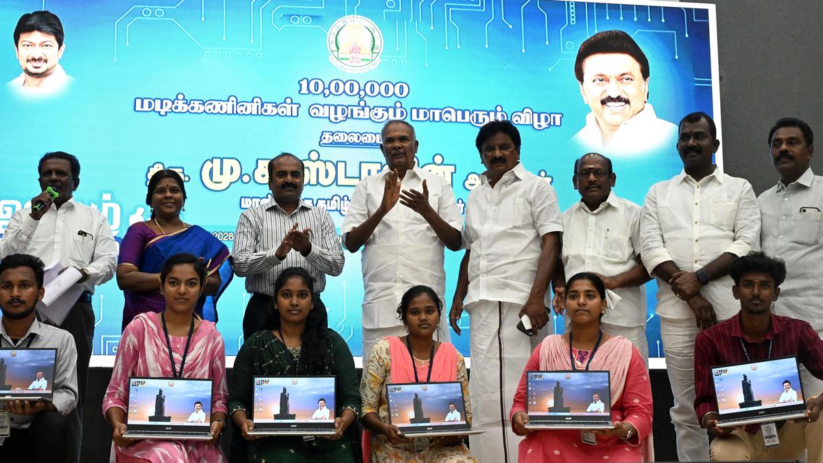 More than 9,300 students to receive free laptops in Tirunelveli district