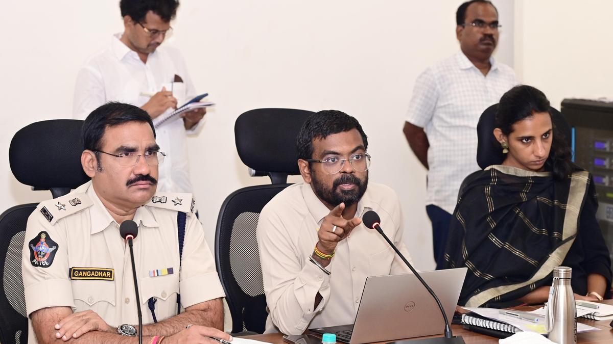 Krishna Collector reviews arrangements at airport for Prime Minister’s visit on May 2