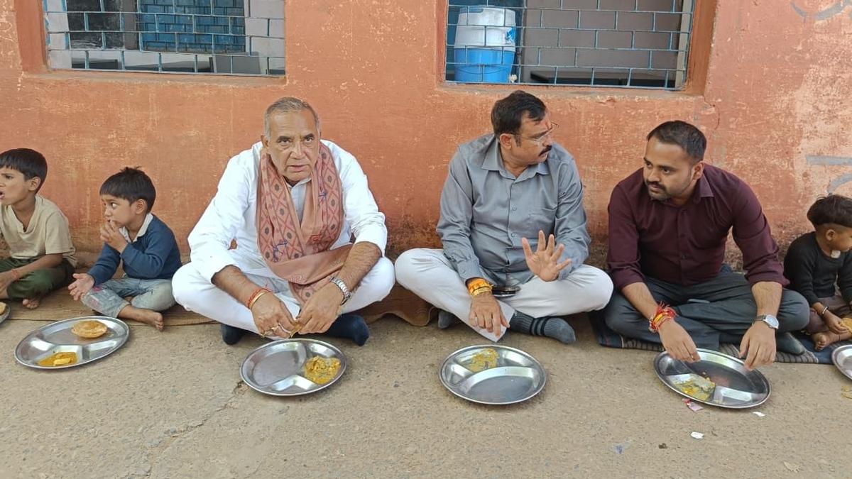 Madhya Pradesh school gets steel plates after video with children eating on newspapers sparks outrage