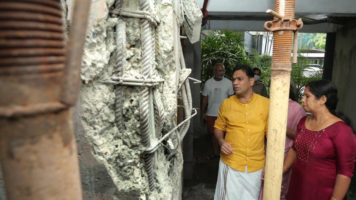 24 families evacuated after pillar at apartment complex in Kochi suffers damage