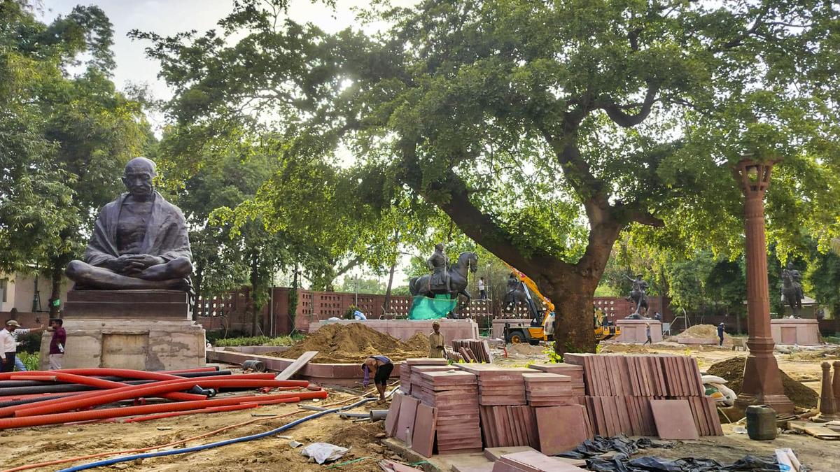 Parliament statues were moved to deny Opposition a place to protest: Congress