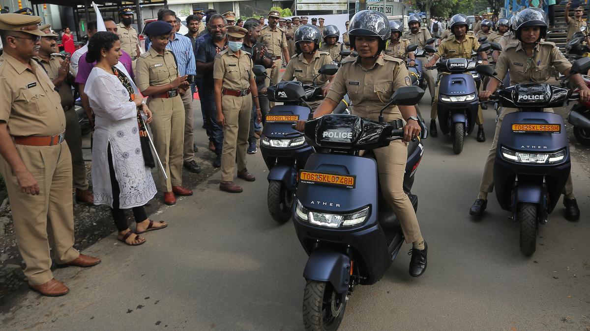 Bevco hands over e-scooters to police