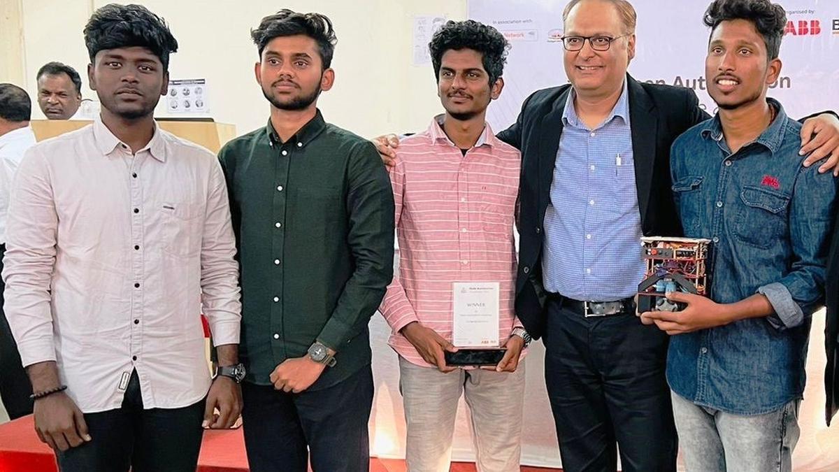 Bannari Amman college team secures first prize in ‘Open Automation Challenge’ competition