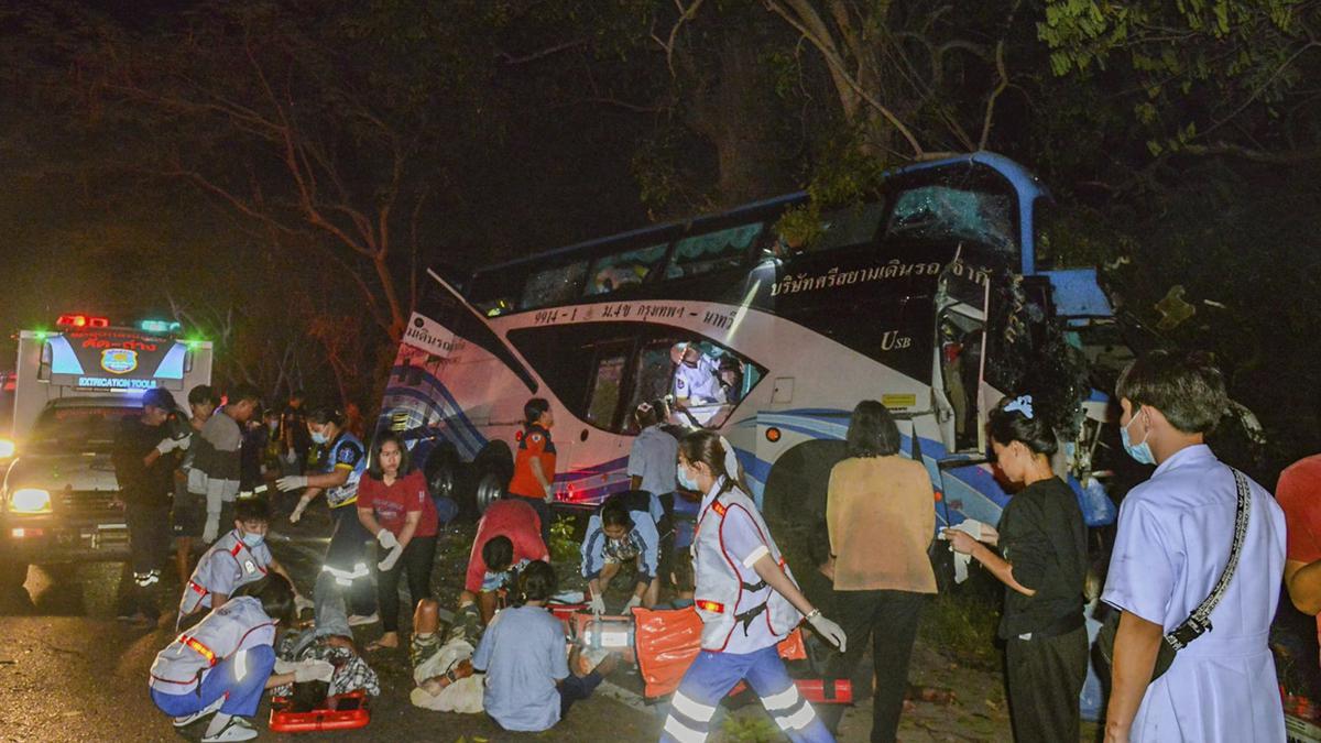 Thailand bus crash kills 14, over 30 injured - The Hindu