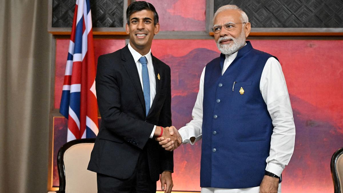 Modi, Sunak assess progress on India-U.K. FTA negotiations