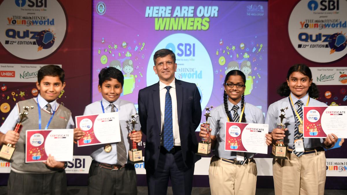 Sri Kumarn and St. Paul’s ace The Hindu Young World Quiz 