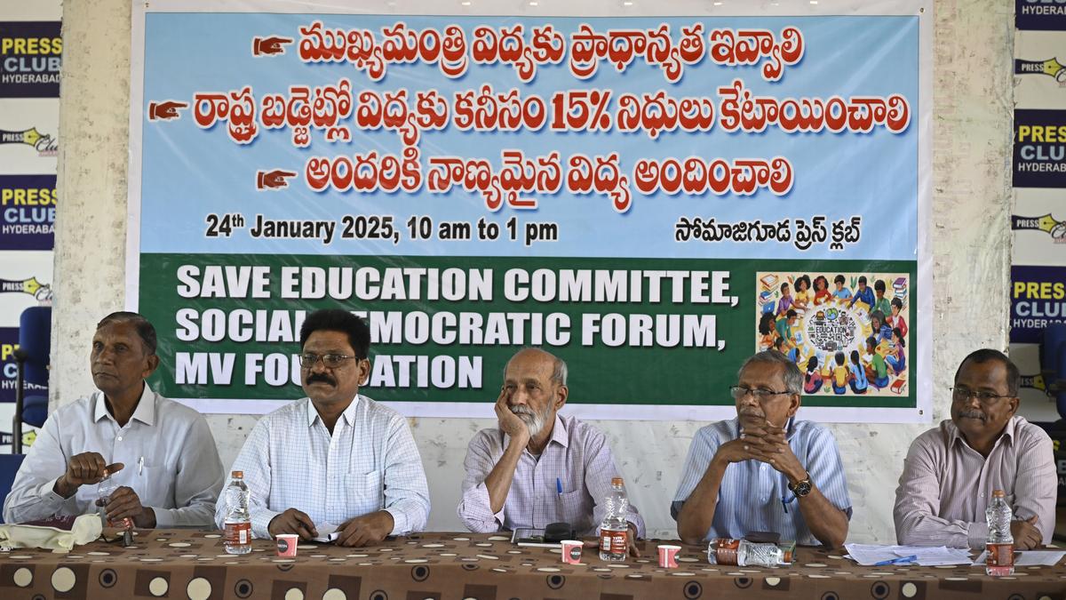 ‘Ready for an agitation to get 15% outlay for education in budget’