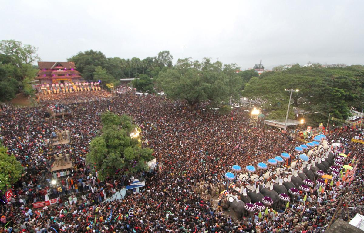 Thrissur keeps its date with Pooram after 2 years The Hindu